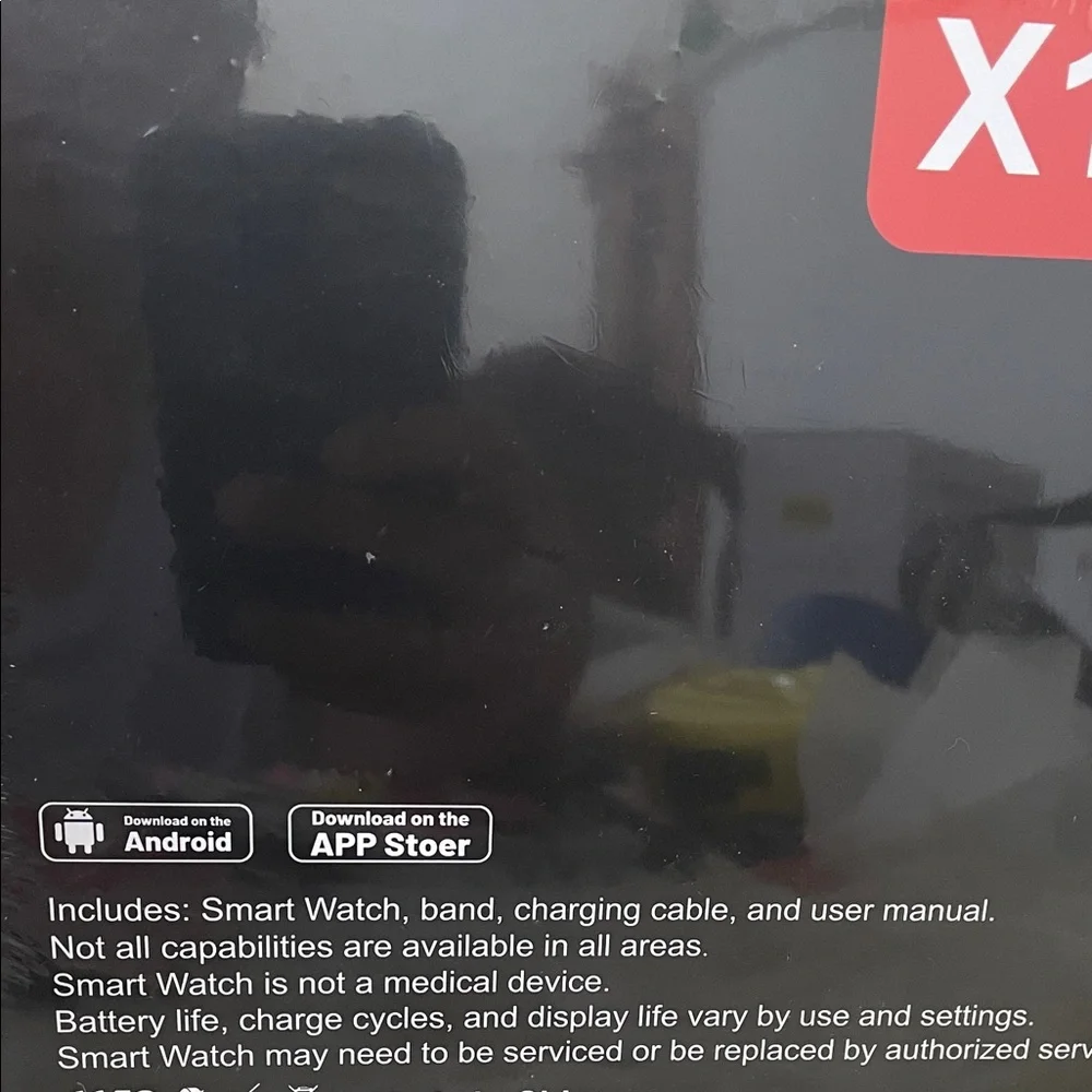 X12 Watch Ultra with Earphones - Red